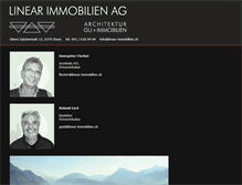 Tablet Screenshot of linear-immobilien.ch